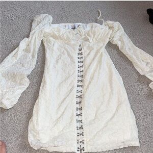 Princess Polly white cheetah dress